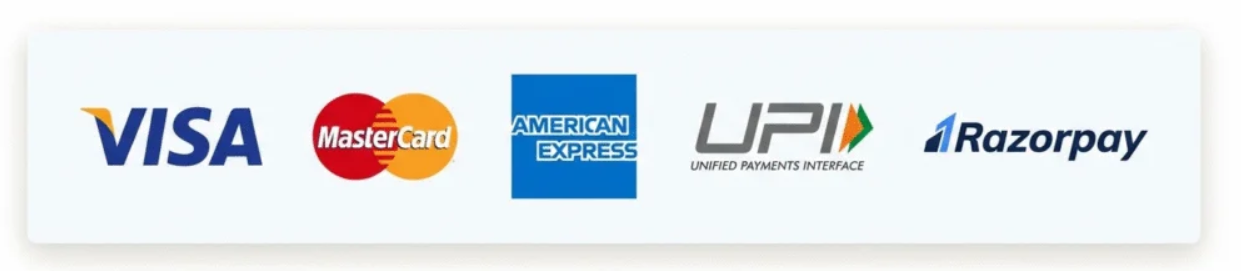 Accepted payment methods